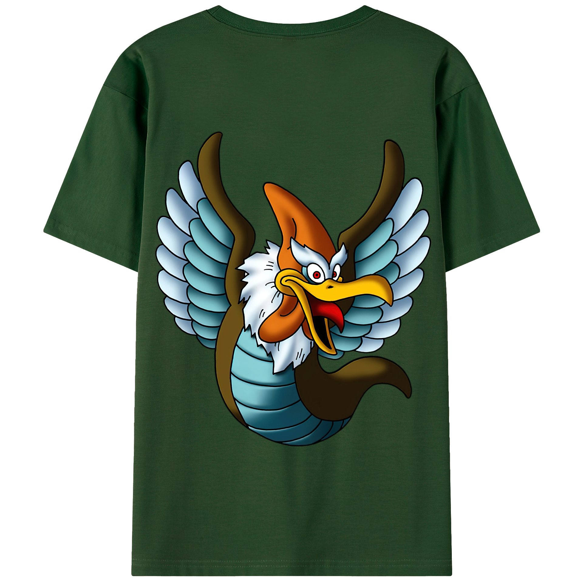 （画像用） ドラゴンクエスト Doragon Kuesuto Dragon Quest 綿100％半袖Tシャツ（背面プリント）